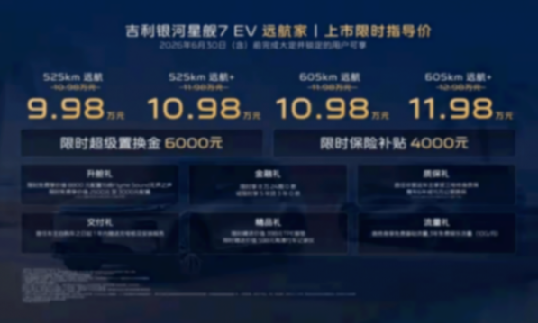 银河星舰7 EV远航家:9.98万元起,能买吗?能,但你要考虑清楚